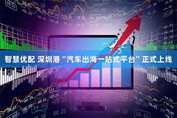 智慧优配 深圳港“汽车出海一站式平台”正式上线