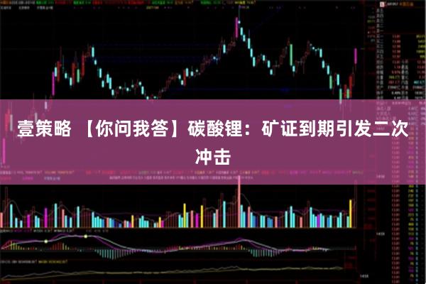 壹策略 【你问我答】碳酸锂：矿证到期引发二次冲击